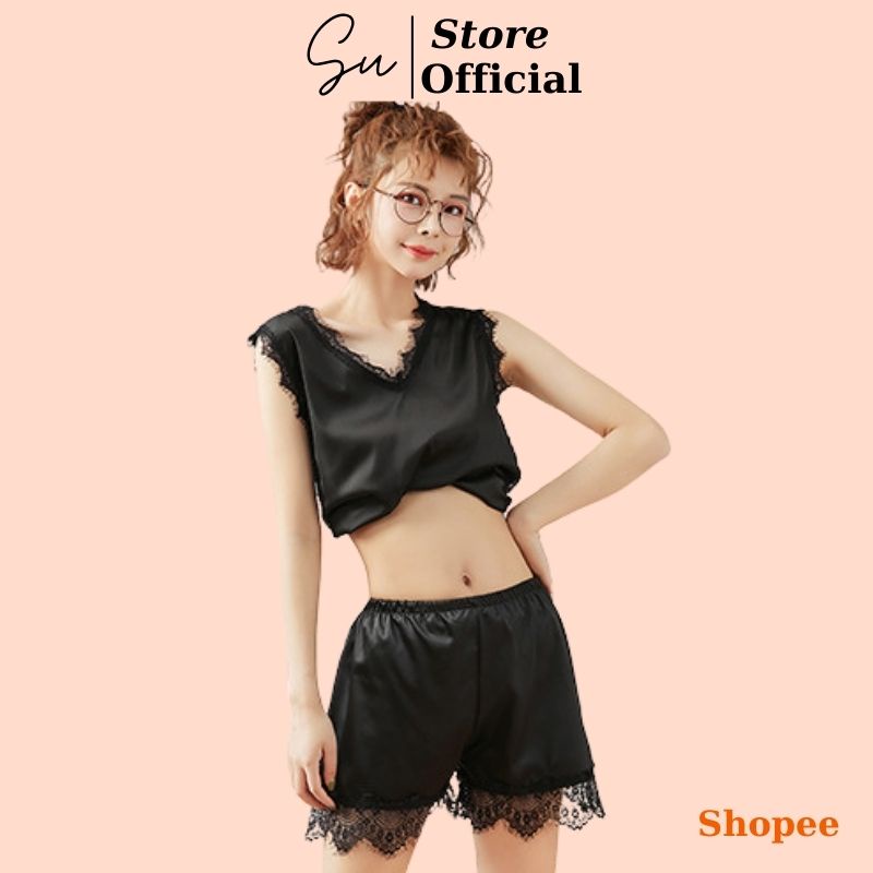 Quần Đùi Mặc Váy Nữ Ren, Quần Ngủ Nữ Phi Viền Ren - M40