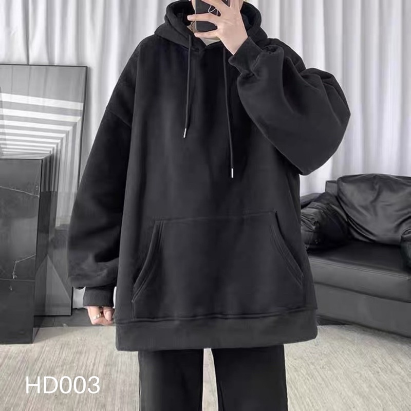 Áo hoodie basic trơn dễ mix đồ - HD003 T2000 | BigBuy360 - bigbuy360.vn