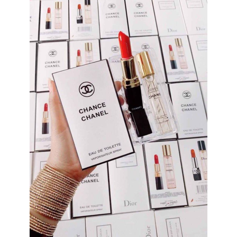 Set 2 món nước hoa và son | Thế Giới Skin Care
