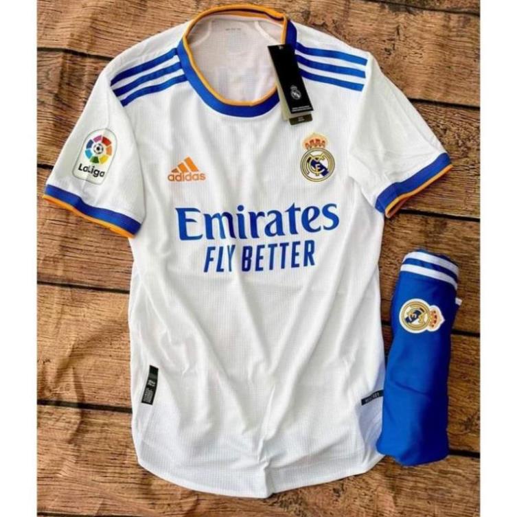 Áo Bóng CLB Real Madrid -Trắng-2022- Chất Polyeste - Hàng Thái Lan-Chuẩn Thi Đấu Quốc Tế ❕ ! !