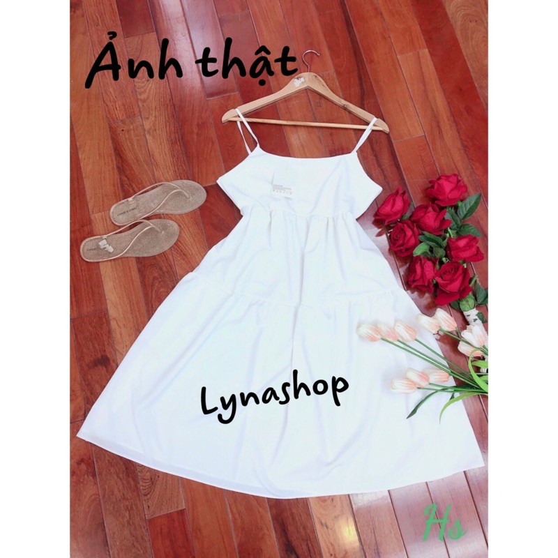Đầm nữ🍉 váy tiểu thư🍉 Đầm Maxi 2 Dây Trắng Váy Nữ Chất Đũi Dáng Xòe, váy suông 2 dây dáng dài phù hợp đi chơi, đi biển | BigBuy360 - bigbuy360.vn