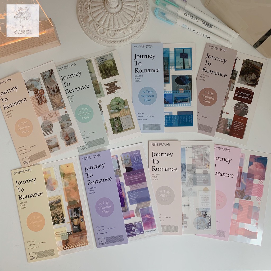 ST002 - STICKER TRANG TRÍ JOURNEY TO ROMANCE