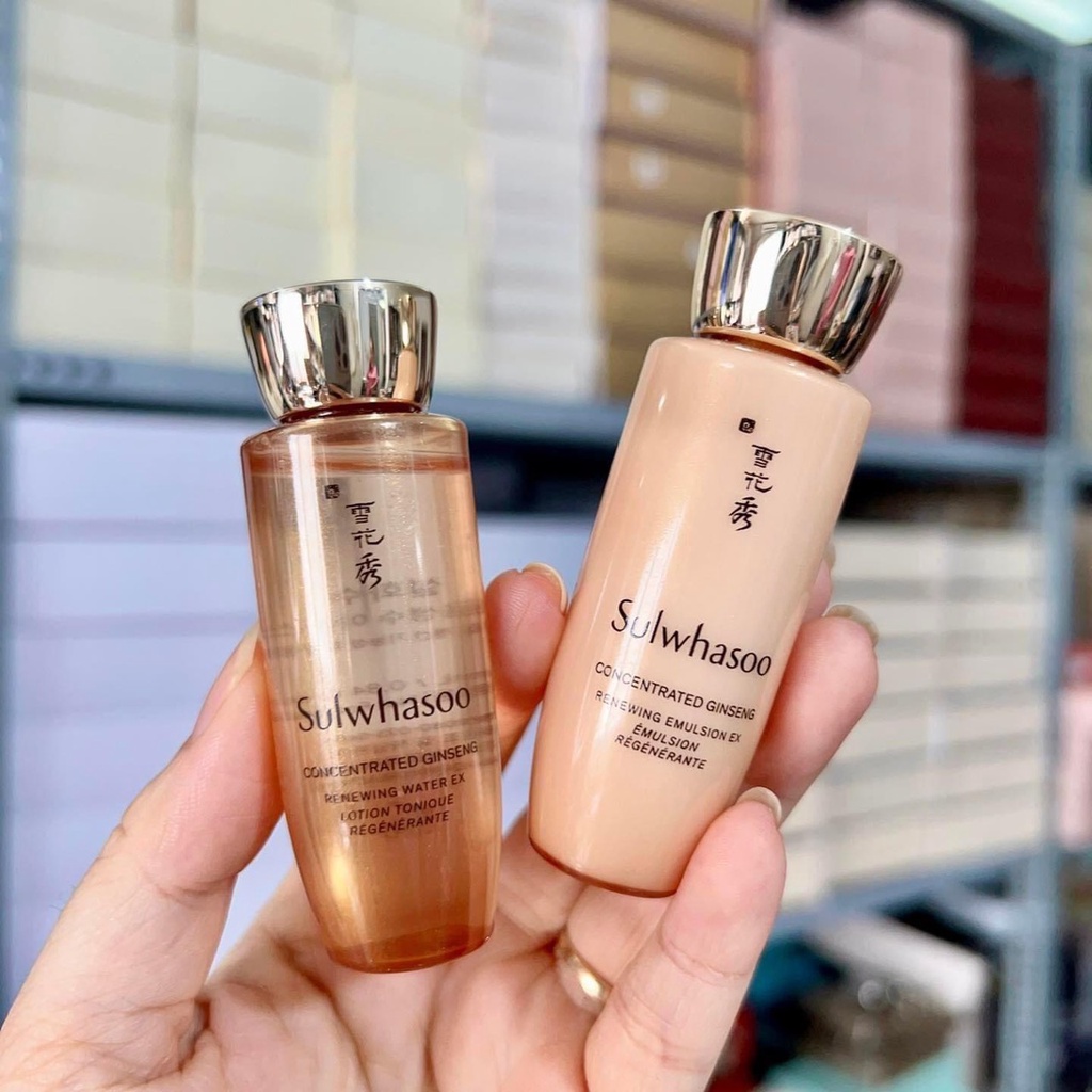 [MẪU MỚI] Cặp nước hoa hồng + sữa dưỡng Sulwhasoo nhân sâm 25ml/ chai