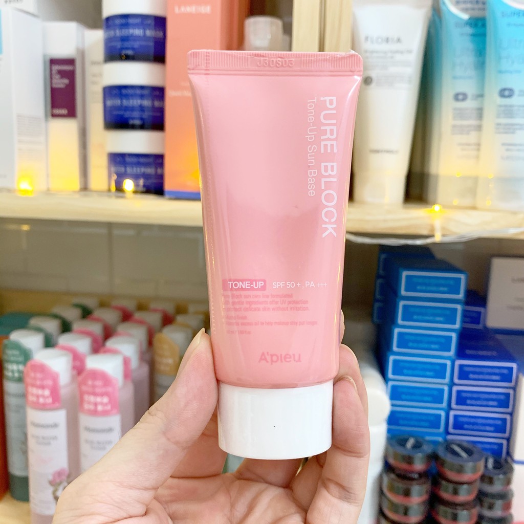 Kem Chống Nắng Nâng Tông A’pieu Pure Block Tone-Up Sun Base SPF 50+ PA+++