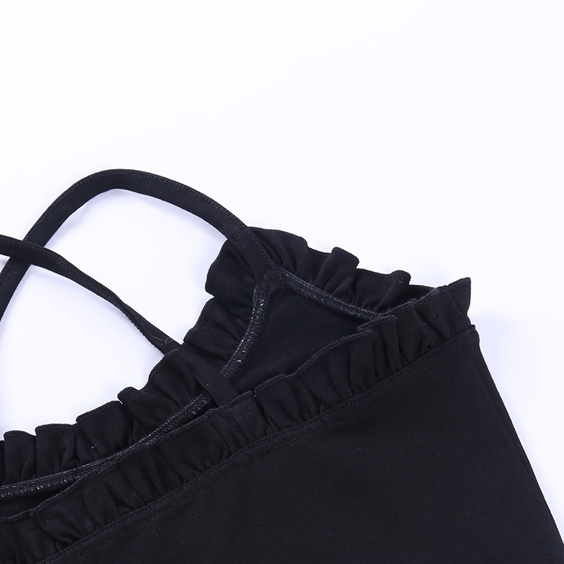 Áo Tank Top Hai Dây Hở Lưng In Hình Ngôi Sao Phong Cách Đường Phố Gợi Cảm Cho Nữ