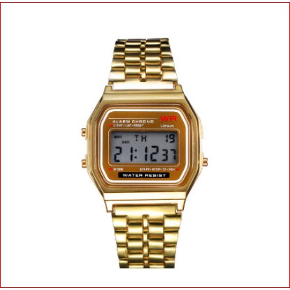 Đồng hồ điện tử đeo tay cặp đôi nam nữ WR A159 thể thao số led mặt vuông đẹp chính hãng D&T Shop1