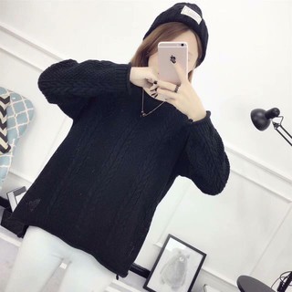 Áo len vặn thừng form rộng