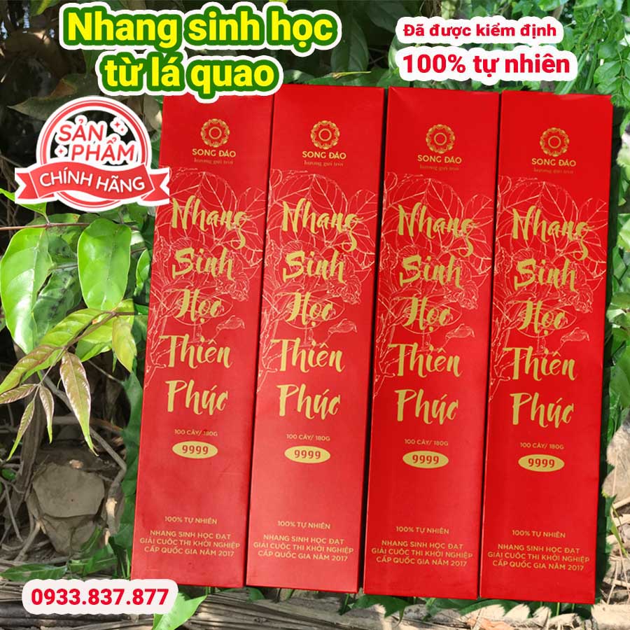 Nhang sinh học từ lá quao 2 công dụng thờ cúng và xua muỗi - Nhang sạch 100% đã được kiểm định.