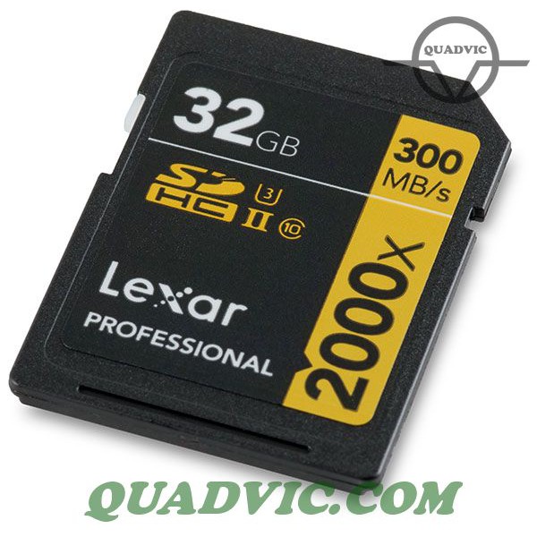 Thẻ nhớ 32GB 64GB 128GB SDXC Lexar Professional 2000x UHS-II 300/260 MBs