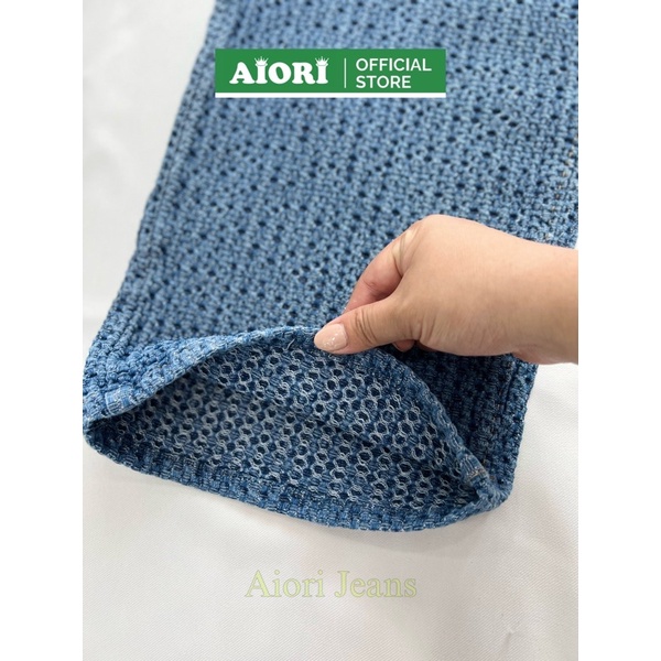 [CAO CẤP+HOTTREND][Dài 105 cm] Quần Jean Nữ AIORI Ống Rộng Lưng Cao Trơn Bò Suông Vải Bông Cotton Mềm Mịn Thoáng Mát_280