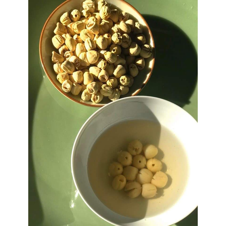 Hạt sen Huế khô ⚡GÓI 250GR⚡ Không cần ngâm trước khi nấu, hạt bở bùi thơm ngon