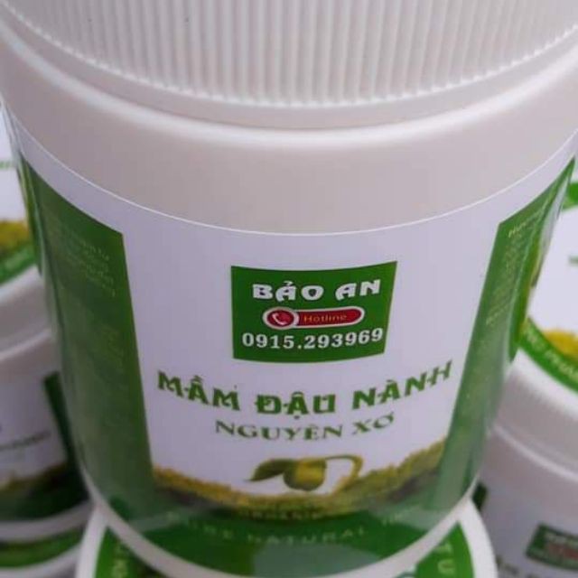 Bột mầm đậu nành nguyên xơ nhà làm hộp 500g