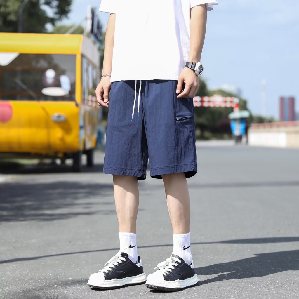 Quần Short Thể Thao Lưng Thun Ống Rộng Thoải Mái Thời Trang Cho Nam size M-2XL