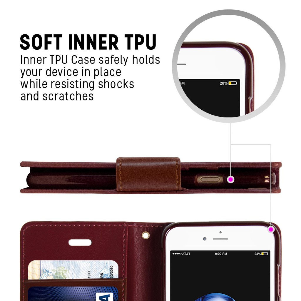 Bao da Sonata Diary iPhone 6 Plus/ 6s Plus (Đỏ Rượu) - Hàng nhập khẩu | BigBuy360 - bigbuy360.vn