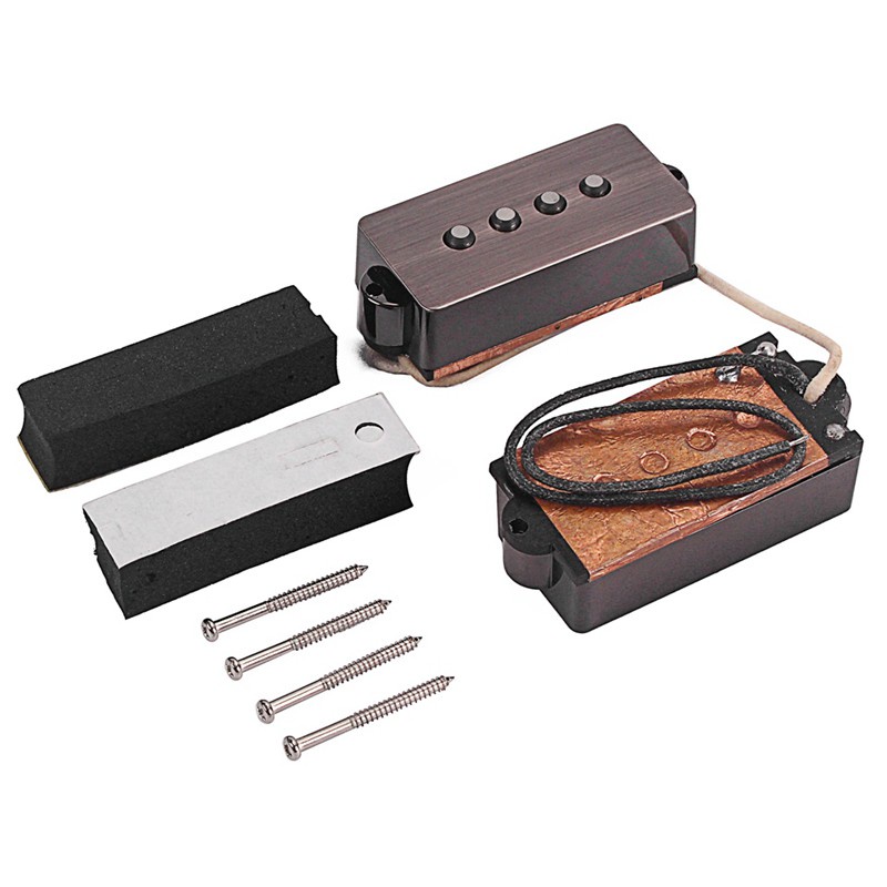 Pickup Alnico Humbucker Cho Đàn Guitar 4 Dây P Bass Màu Đen