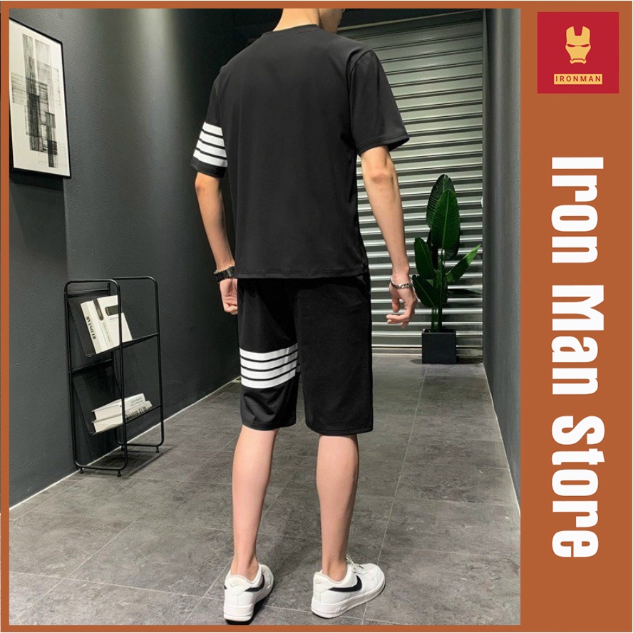 Bộ thể thao nam đồ bộ quần áo bốn mùa cộc tay hot trend bền đẹp cao cấp