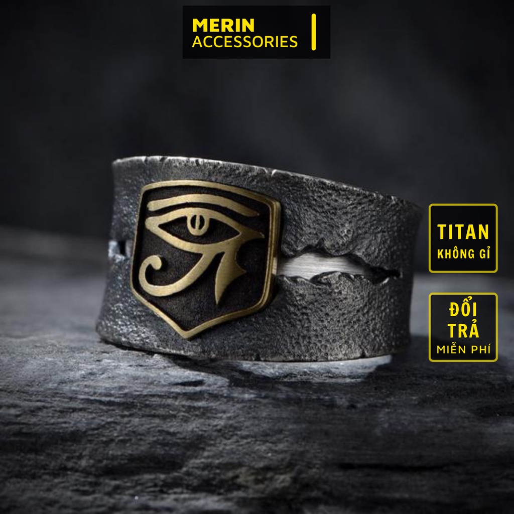 Nhẫn nam nữ tròn Merin Accessories màu bạc thời trang chất Titan đẹp đơn giản không gỉ - Nhẫn Ximen