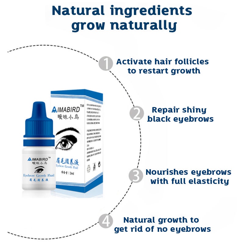 Serum mọc lông mày, tinh chất dưỡng mi, serum chăm sóc dưỡng ẩm nhẹ nhàng, 30ml, làm dày lông mày, phục hồi, ngăn ngừa rụng, mọc lông mày nhanh, tăng mật độ lông mày, mi cong dài tự nhiên
