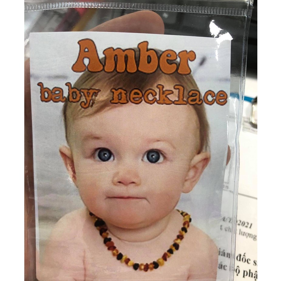 Vòng hổ-phách-ÚC Amber chính hãng cho bé - Hỗ trợ làm giấy kiểm định cho các mẹ