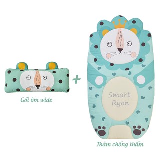 Bộ gối ôm hình thú cưng và thảm chống thấm cho bé nhập khẩu Bonitabebe Hàn Quốc