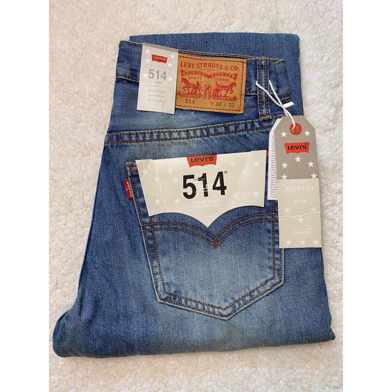 [Mã C1] Quần jean nam LEVI’S 514 xanh bạc size 30