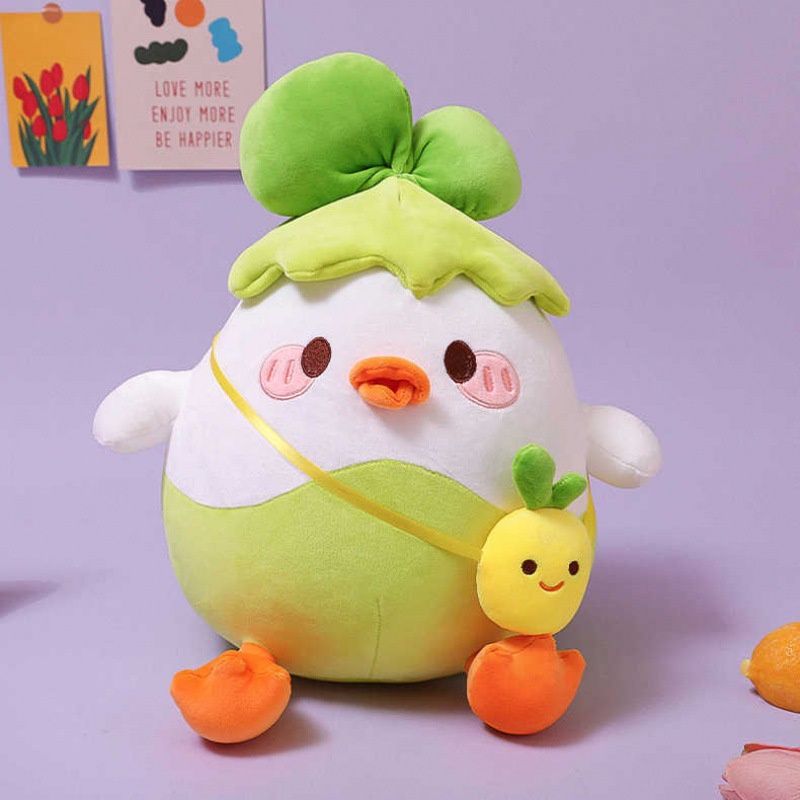 Gấu Bông Gà Bắp Cải Siêu Dễ Thương Bông Mềm Mịn Size 25Cm