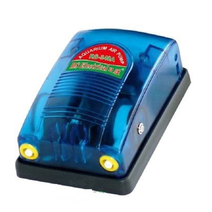 Máy sục 2 vòi RS-348A phụ kiện bể cá ( TẶNG 2m dây vs 2 cục sủi)