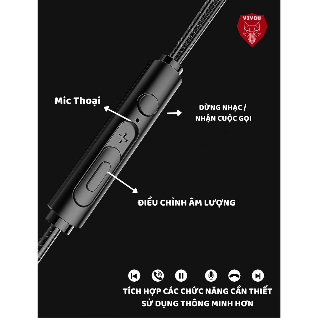 Tai nghe có dây nhét tai ZIYOU S2000 BASS cực khủng  Driver Dynamic 14mm chiến hết mọi loại game,chống ồn cực tốt