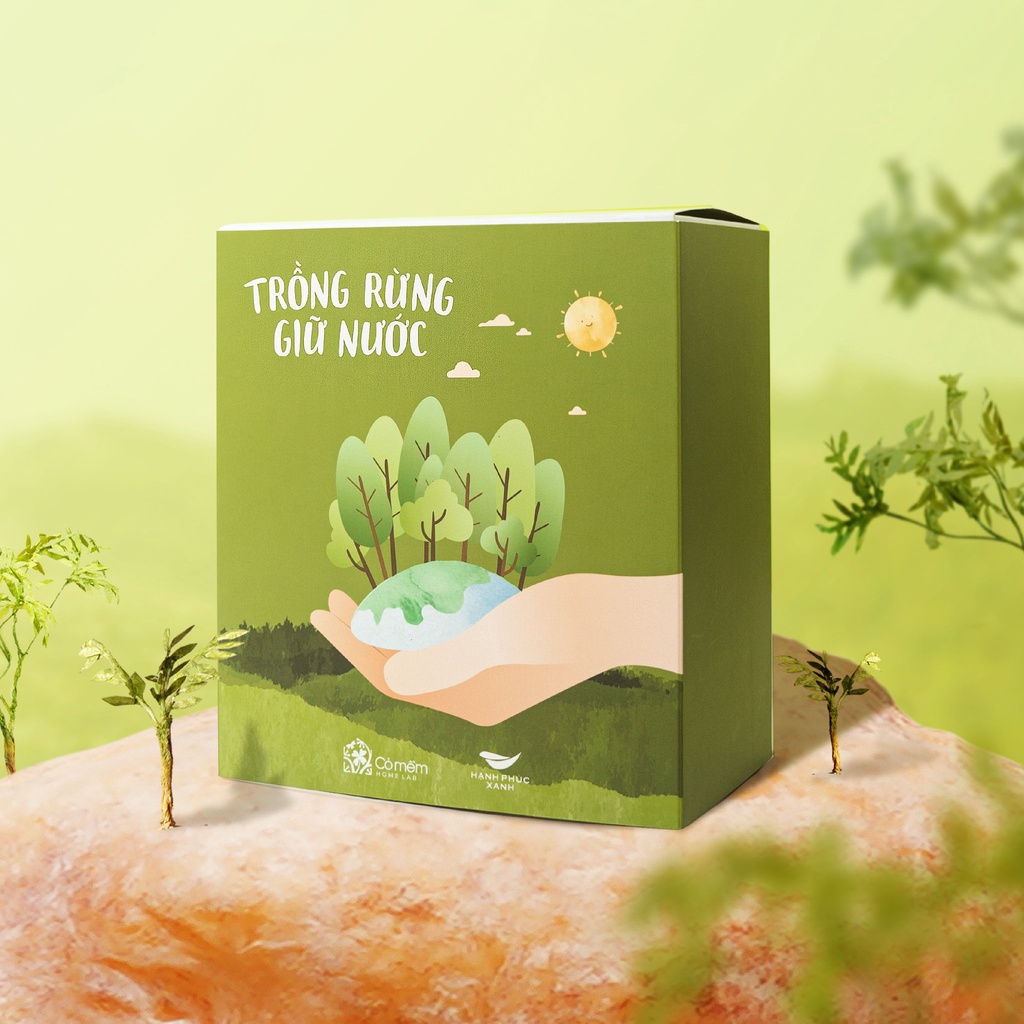 Set Hộp Quà Trồng Rừng Giữ Nước Cỏ Mềm