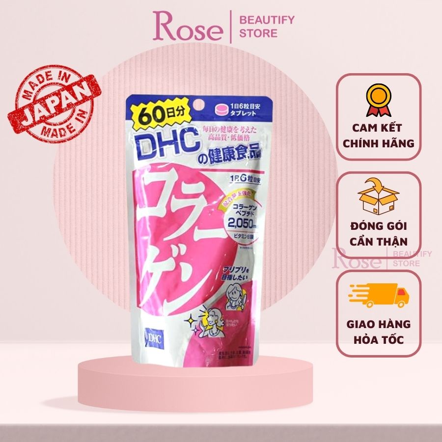 Viên uống DHC collagen chính hãng từ Nhật Bản chăm sóc làn da ngăn ngừa lão hóa Rose.beautify