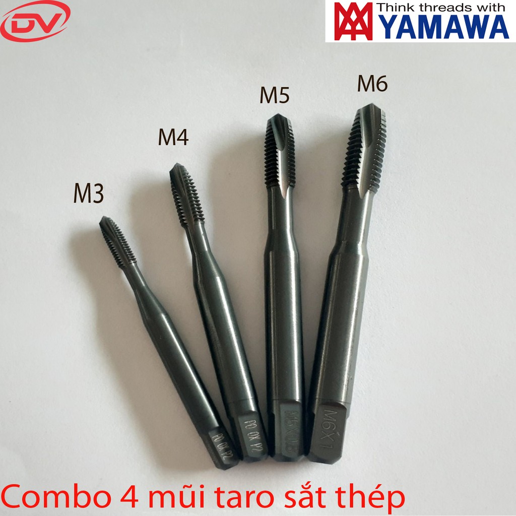 Combo 4 mũi taro sắt thép Nhật Bản cao cấp