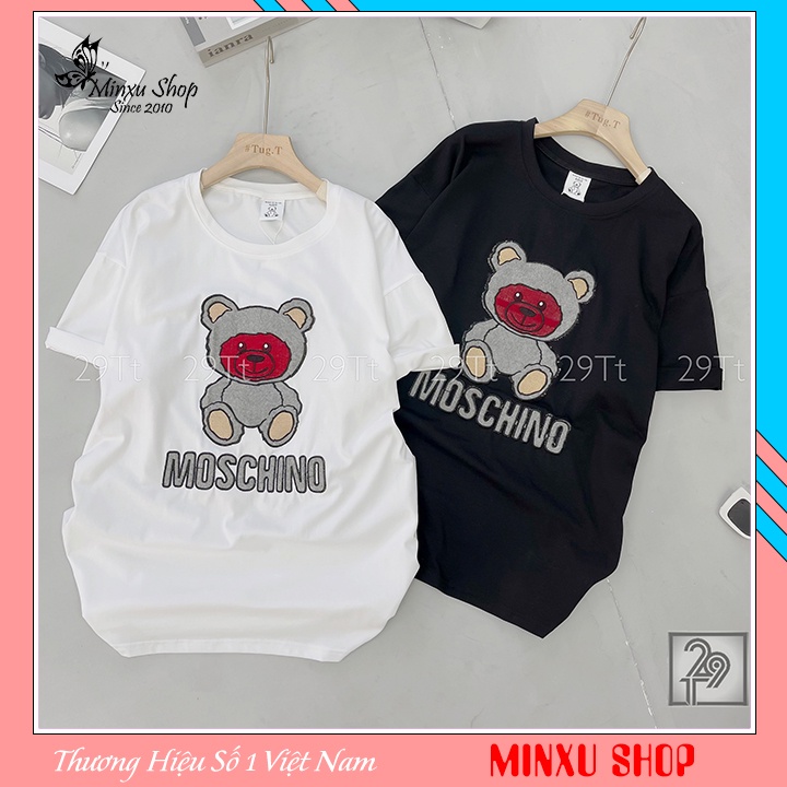 Áo phông nữ dáng rộng, áo thun 100% cotton cao cấp dáng dài nhiều hình Hót Trend Minxu shop AP99