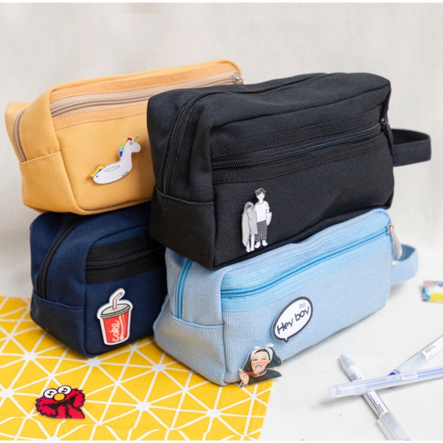 Bóp bút hộp vuông size (L) - May’s Tote Bags