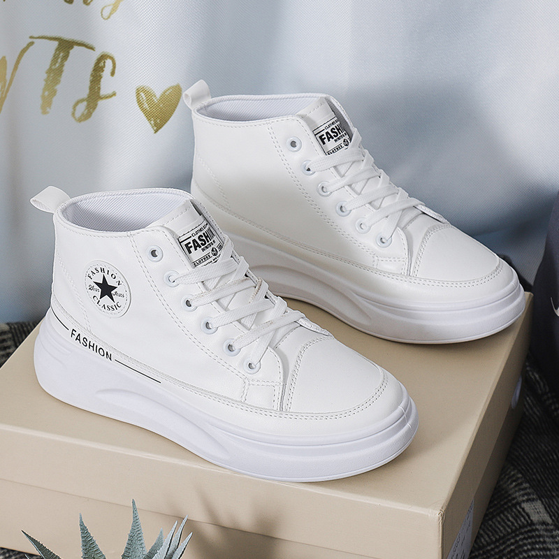 Giày Thể Thao Nữ Cổ Cao Thời Trang Hàn Quốc Năng Động