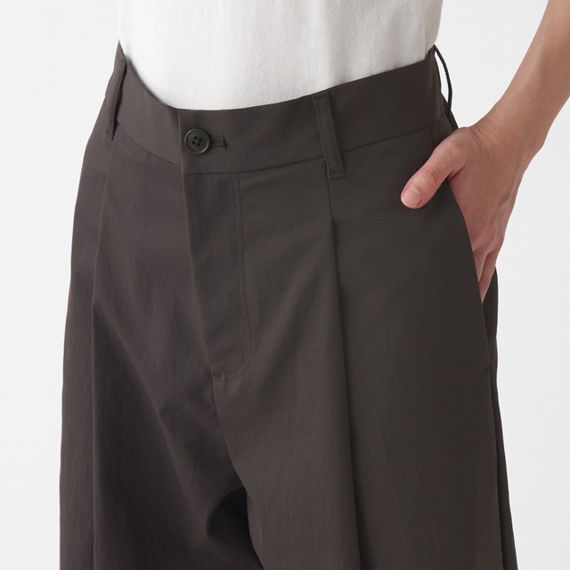 Muji Quần Chino Dáng Rộng Chống Bám Nước