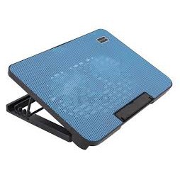 Đế tản nhiệt Laptop Cooling Pad N99 - 2 quạt, đèn led, đế nâng 17 inch trở xuống