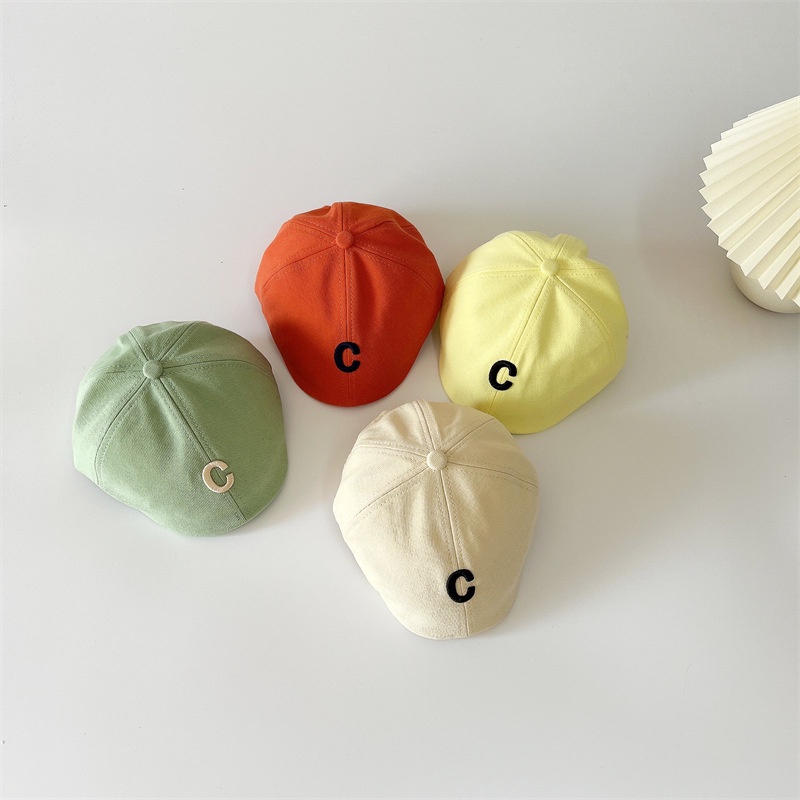 Mũ Nồi Thêu Chữ C Dễ Thương Dành Cho Bé