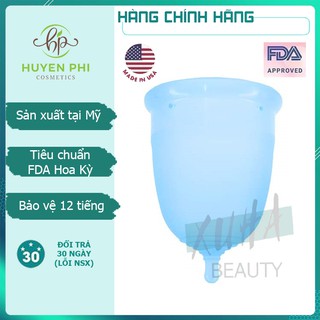 Cốc nguyệt san Helli Cup Huyền Phi 100% Sillicone y tế nhập khẩu Mỹ, chuẩn FDA Hoa Kỳ siêu mềm, kháng khuẩn, an toàn
