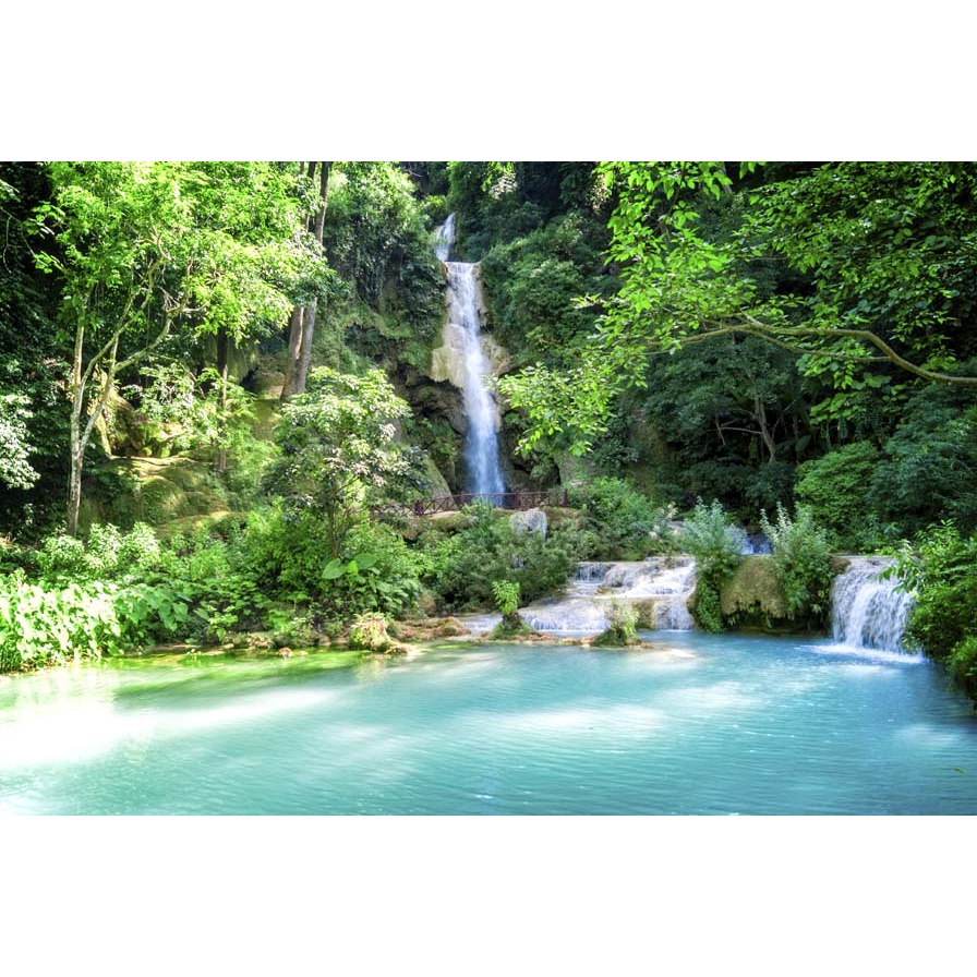 Tranh dán tường thác nước thiên nhiên trong lành