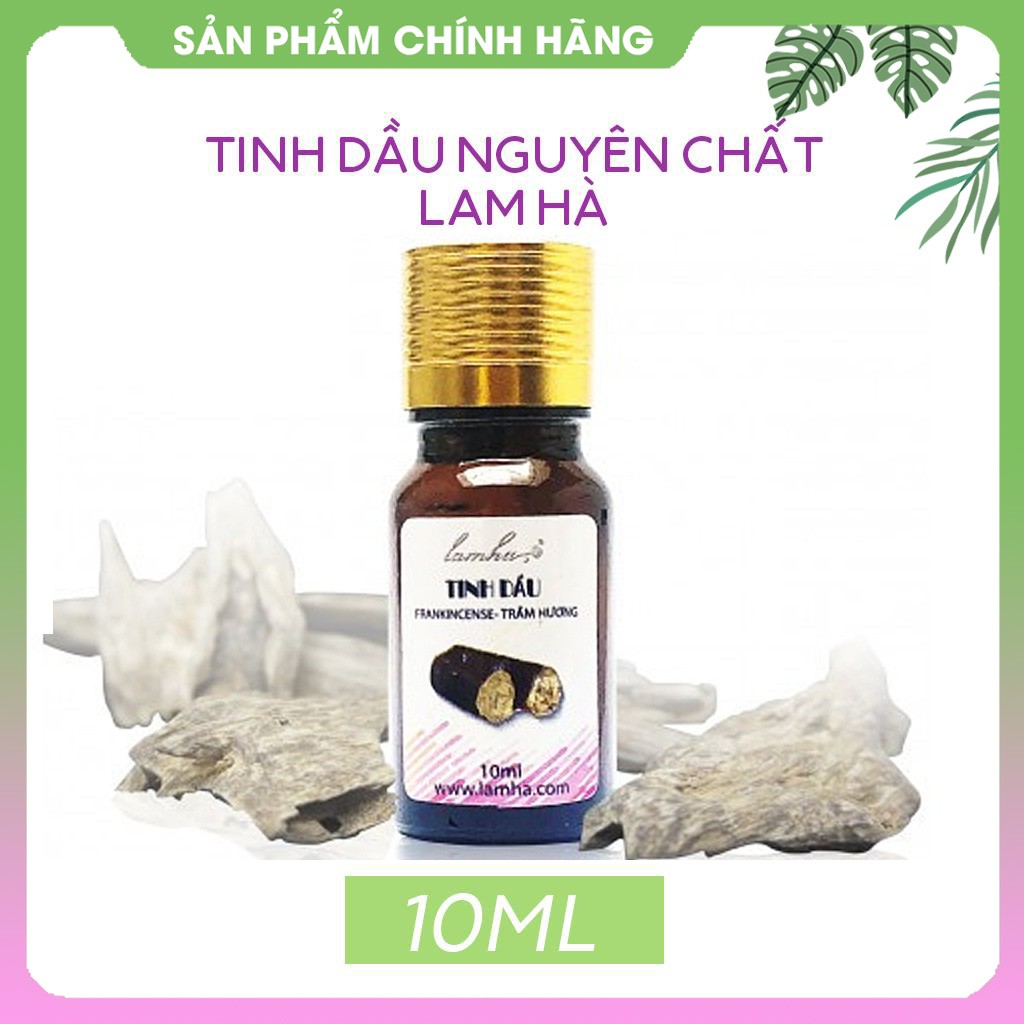 Tinh dầu Trầm hương Lam Hà xông phòng giúp tĩnh tâm, giảm stress. Xông mặt, massage làm đẹp da Tinh Dầu 100 Shop