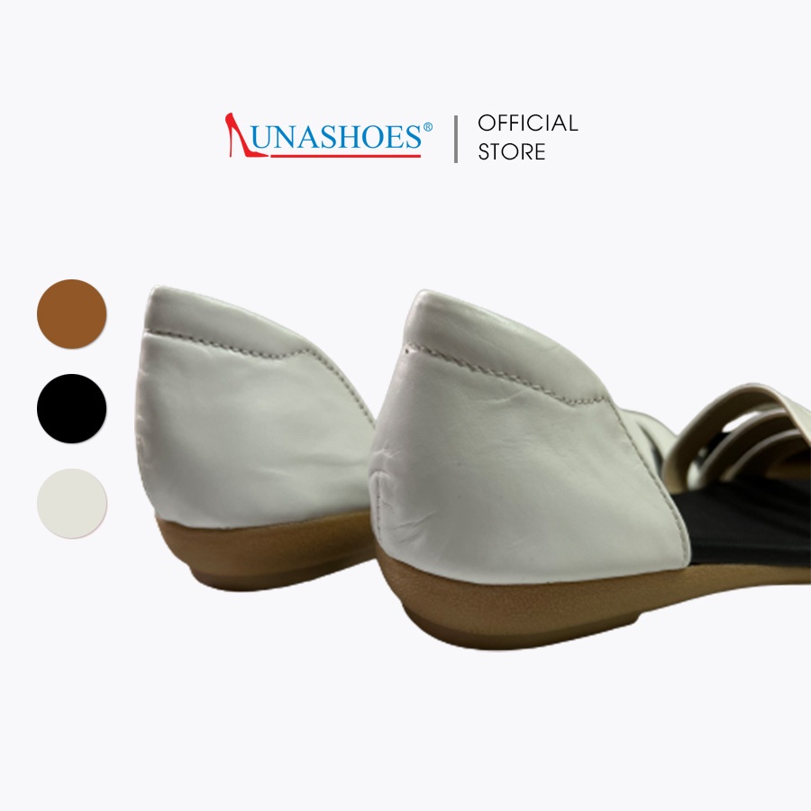 Sandal đế bằng nữ da bò mềm LUNASHOES 6604 bảo hành 2 năm 1 đổi 1