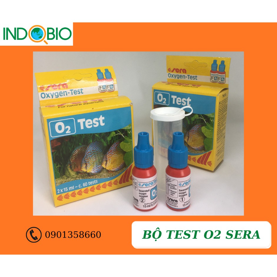 BỘ TEST OXY HÒA TAN (O2) TRONG NƯỚC TEST SERA - ĐỨC [CHÍNH HÃNG]