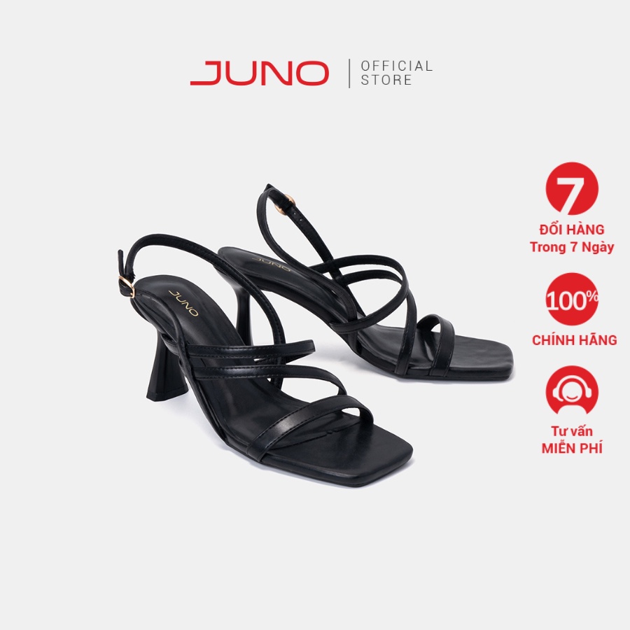 Giày Sandal 7cm JUNO Quai Chéo Cách Điệu SD07085