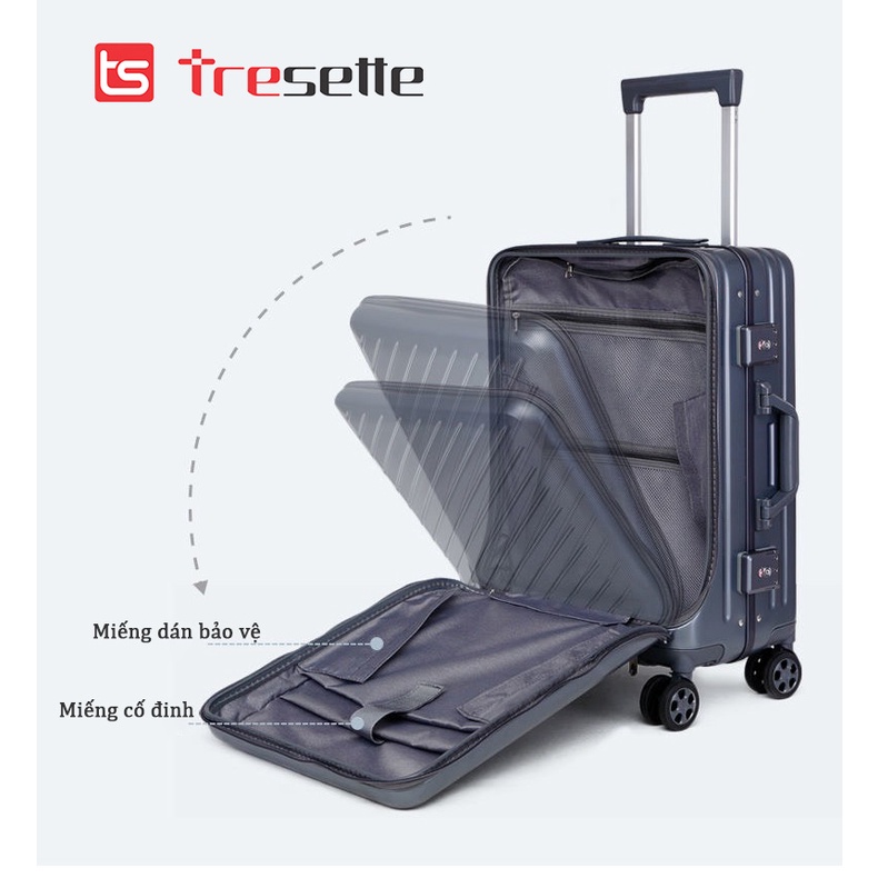 FREESHIP SIZE 20INCH Vali khóa sập Hàn Quốc Tresette TSL – 6022