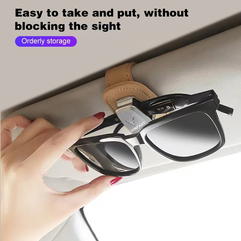 Kẹp Giữ Kính Mát Gắn Trong Xe Hơi Vinfast VF8 VF9 VF e34 VF5 VF7 LUX2.0 LUX a2.0 VF33