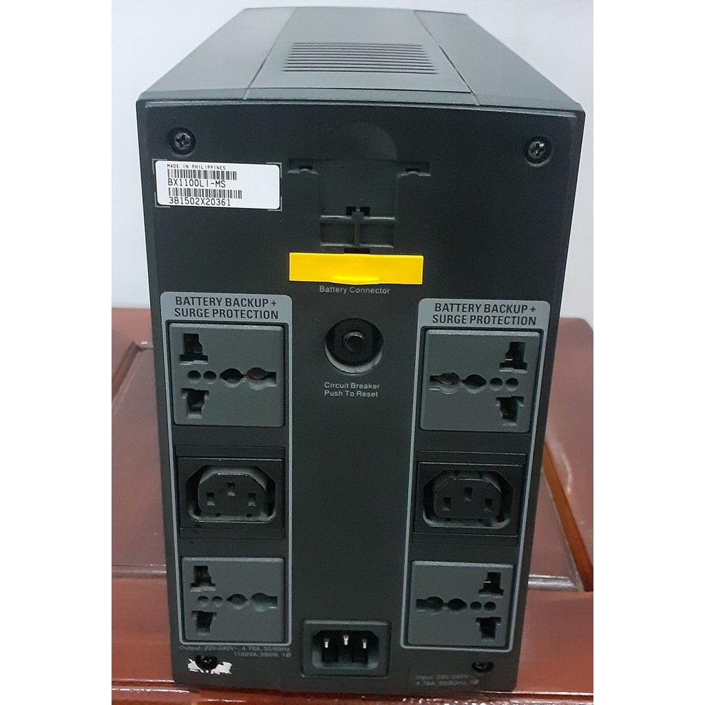 BX1100LI-MS - Bộ lưu điện APC Back UPS 1100VA/550W