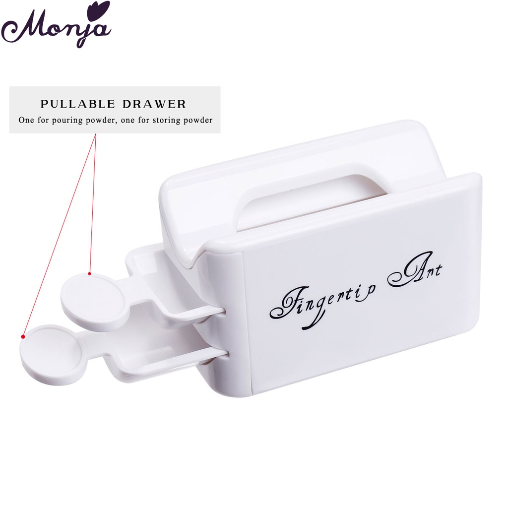 MONJA Khay đựng bột nhúng móng tay an toàn tiện dụng