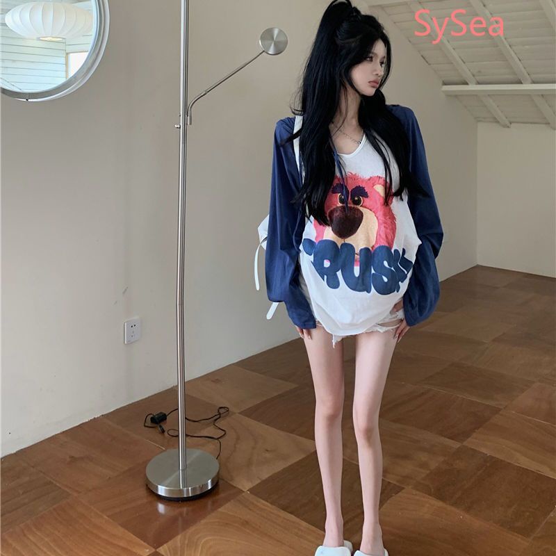 Áo In Họa Tiết Thời Trang Mùa Hè Hàn Quốc Cho Nữ