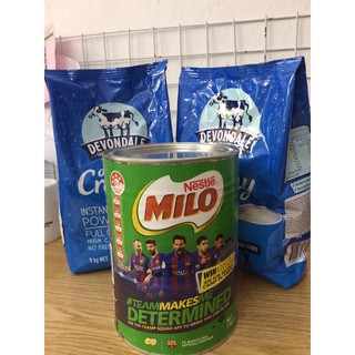 Combo sữa Milo Úc 1 kg + sữa Devondale Úc 1 kg