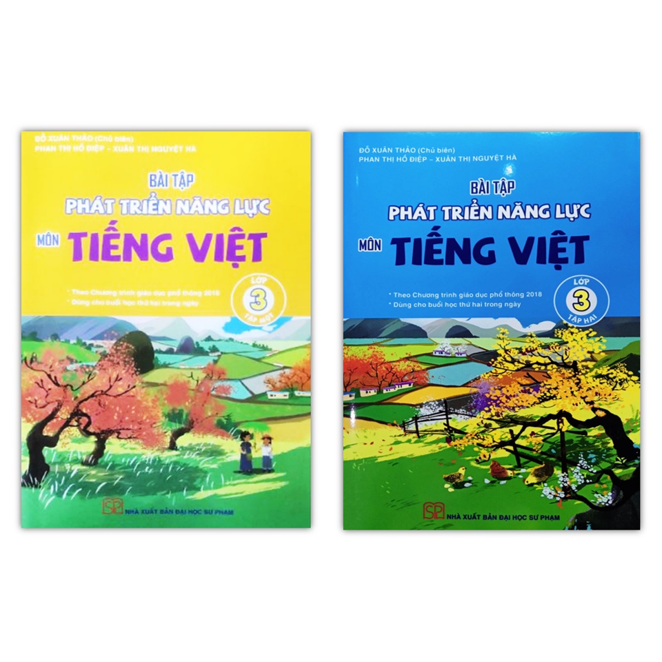 Sách - Combo Bài tập phát triển năng lực môn Tiếng Việt 3 - Tập 1 + 2  (Kết Nối)